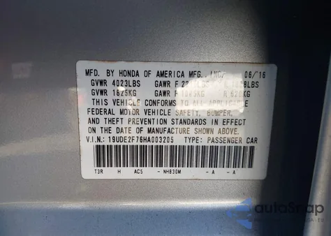 2017 Acura Ilx Premium Package/Technology Plus Package from USA, damaged, VIN 19UDE2F76HA003205